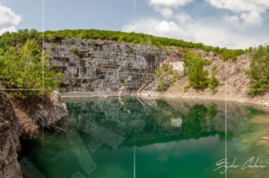 Мраморното езеро - изоставена мраморна кариера до село Преслав