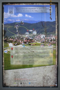 Информационна табела с туристическите атракции в с. Белчин