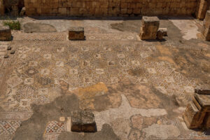 Джераш - мозайки в църквата на Св. Св. Козма и Даман