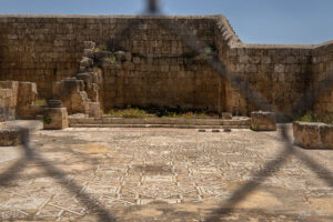 Джераш - мозайки в църквата на Св. Св. Козма и Даман