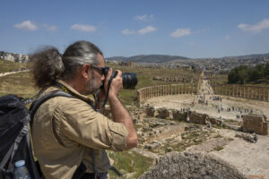 Джераш - Форумът сниман от към големият амфитеатър