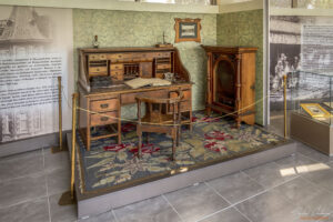 Търговска кантора за продажба на розово масло в музея на розата