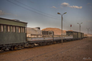 Реставриран подвижен състав за снимки на филма от 1962 година &ldquo;Лорънс Арабски&rdquo;