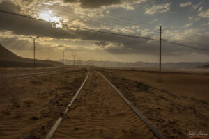Гара Wadi Rum по залез